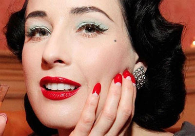 The Vintage Series by The Ladybug Chronicles: how to create the perfect 40's manicure moon!