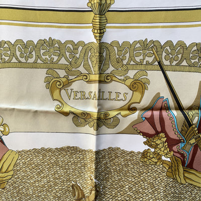 Hermes Vintage Silk Scarf Versailles Le Pavè Du Roy 1954 Hugo Grygkar