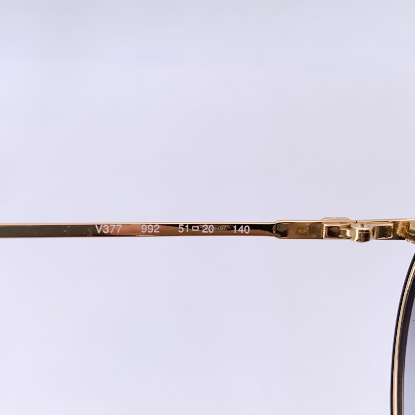 Valentino Vintage Rounded Black Gold Sunglasses V377 51/20 140mm