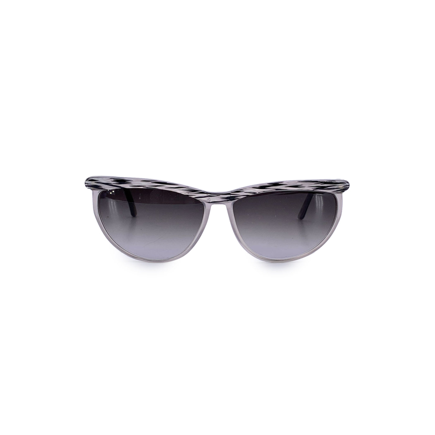Gianni Versace Vintage Grey Acetate Sunglasses 488 56/15 140mm