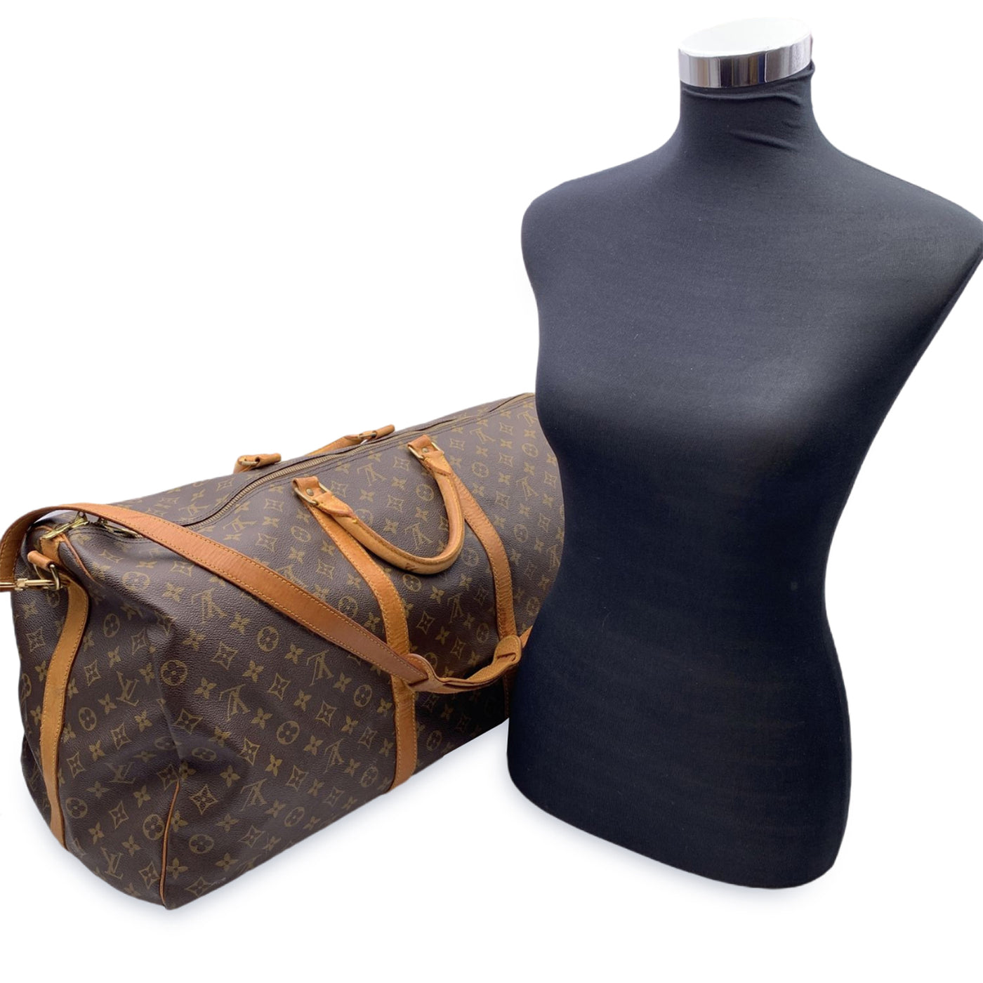 Louis Vuitton Monogram Keepall Bandouliere 60 Travel Bag M41422