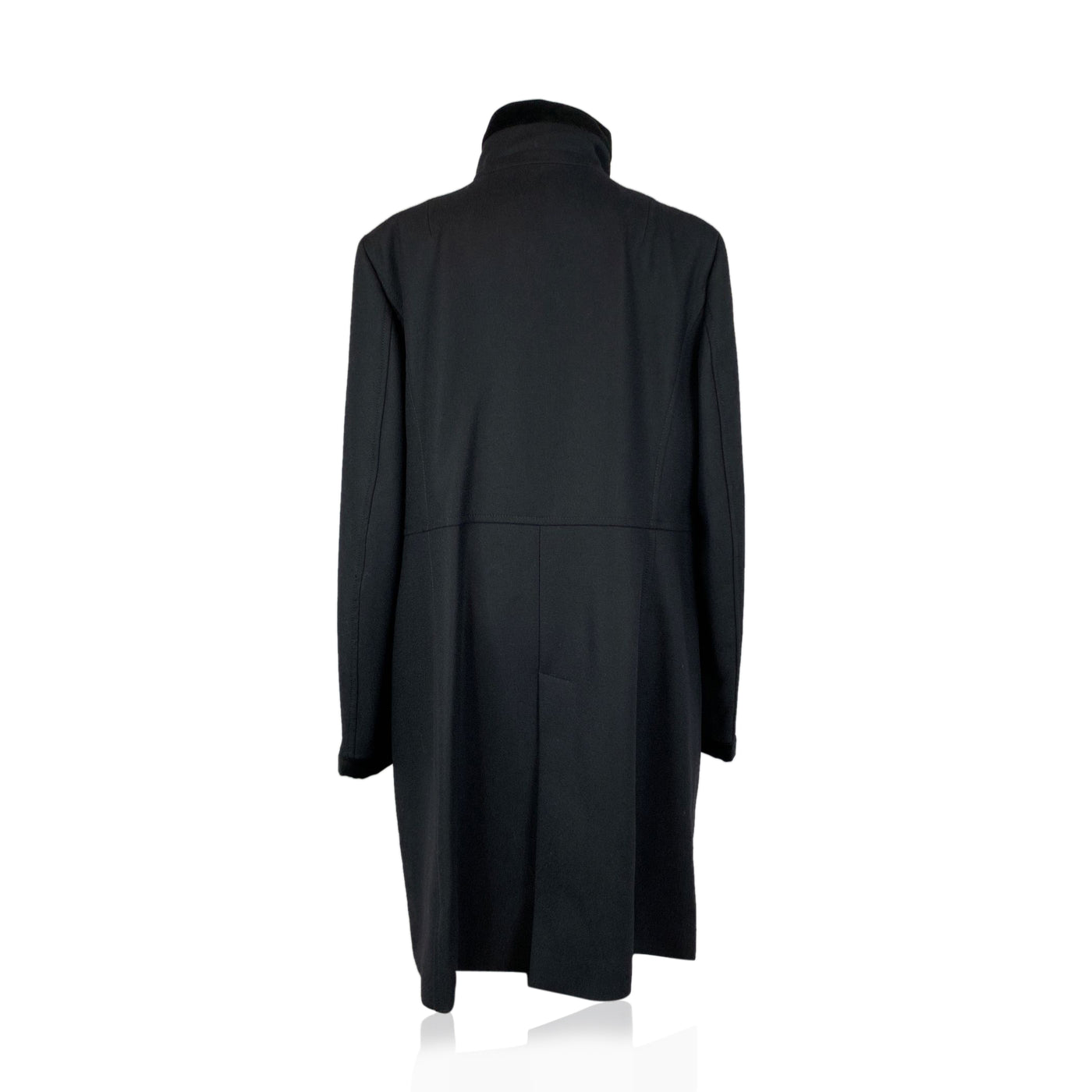 Fay Black Pure Virgin Wool Virgina Coat Size XXXL