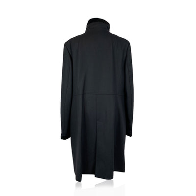 Fay Black Pure Virgin Wool Virginia Coat Size XXXL