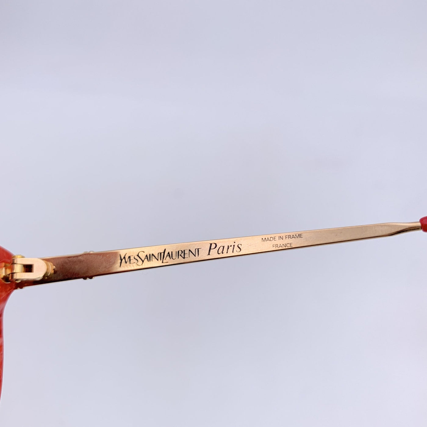 Yves Saint Laurent Vintage Red Sunglasses PERSEPHONE 56/17 130mm