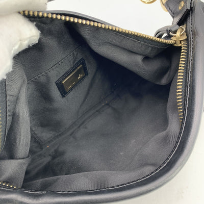 Fendi Black Nappa Leather Small Chef Pocket Shoulder Bag