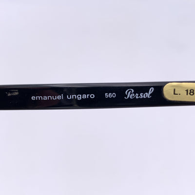 Ungaro by Persol Black Sunglasses Mod. 560 1M 55-72 135 mm
