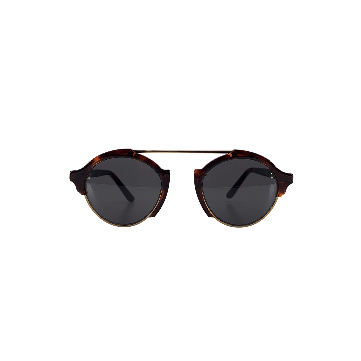 Illesteva Brown Rounded Unisex Sunglasses Milan 4 49/23 140 mm