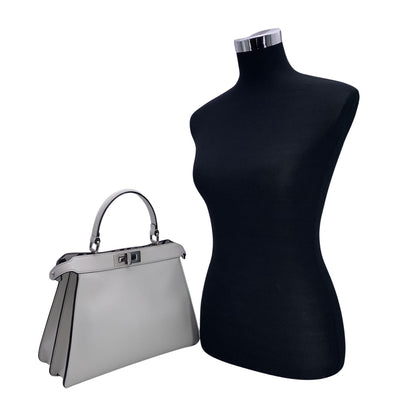 Fendi by Marc Jacobs White Peekaboo ISeeU Medium Top Handle Bag