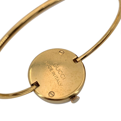 Gucci Vintage Golden 6 Bezel Wrist Watch Bracelet Bangle Rare