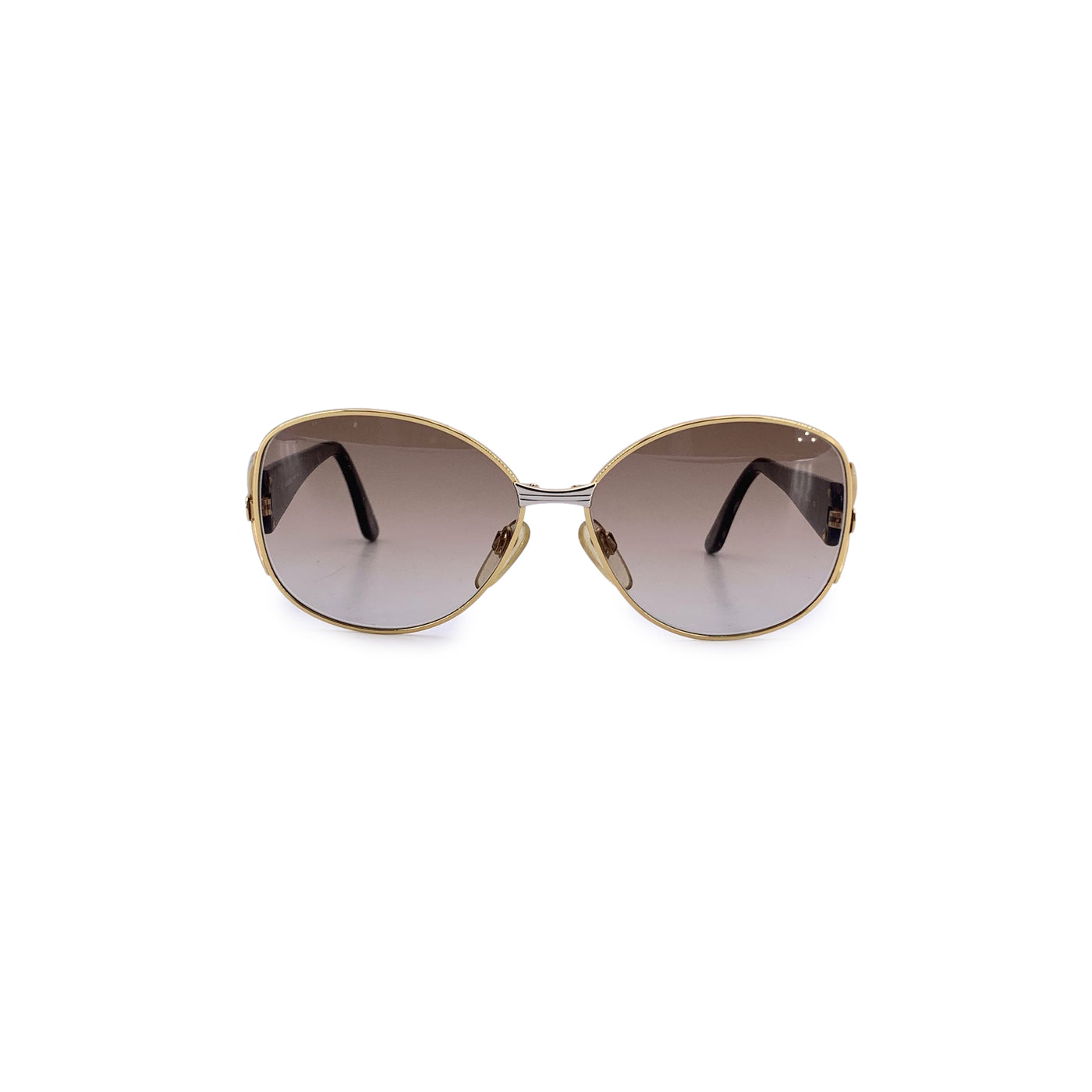 Valentino Vintage Gold Metal Sunglasses Mod. V350 56/14 130mm