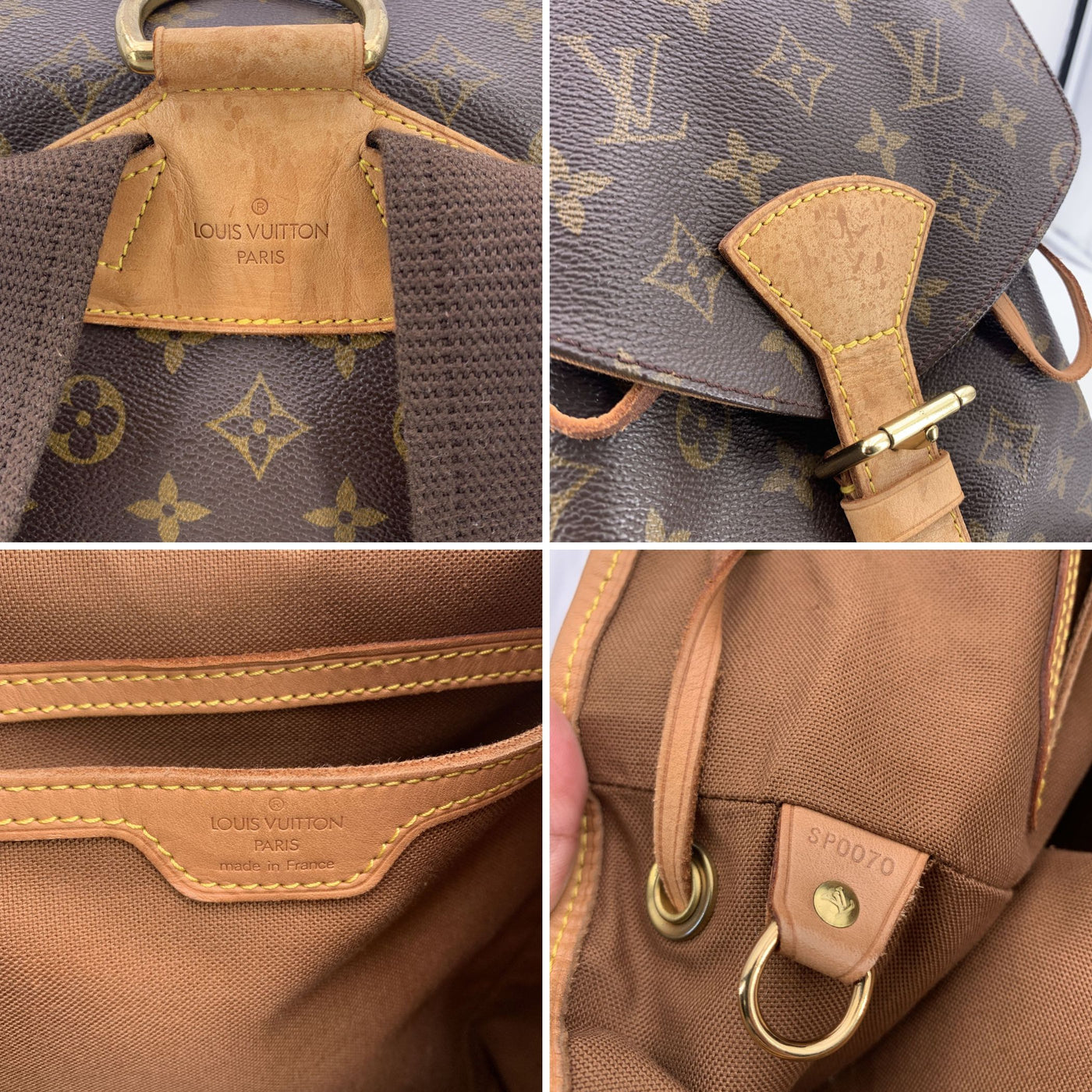 Louis Vuitton Vintage Monogram Montsouris GM Backpack Bag M51135