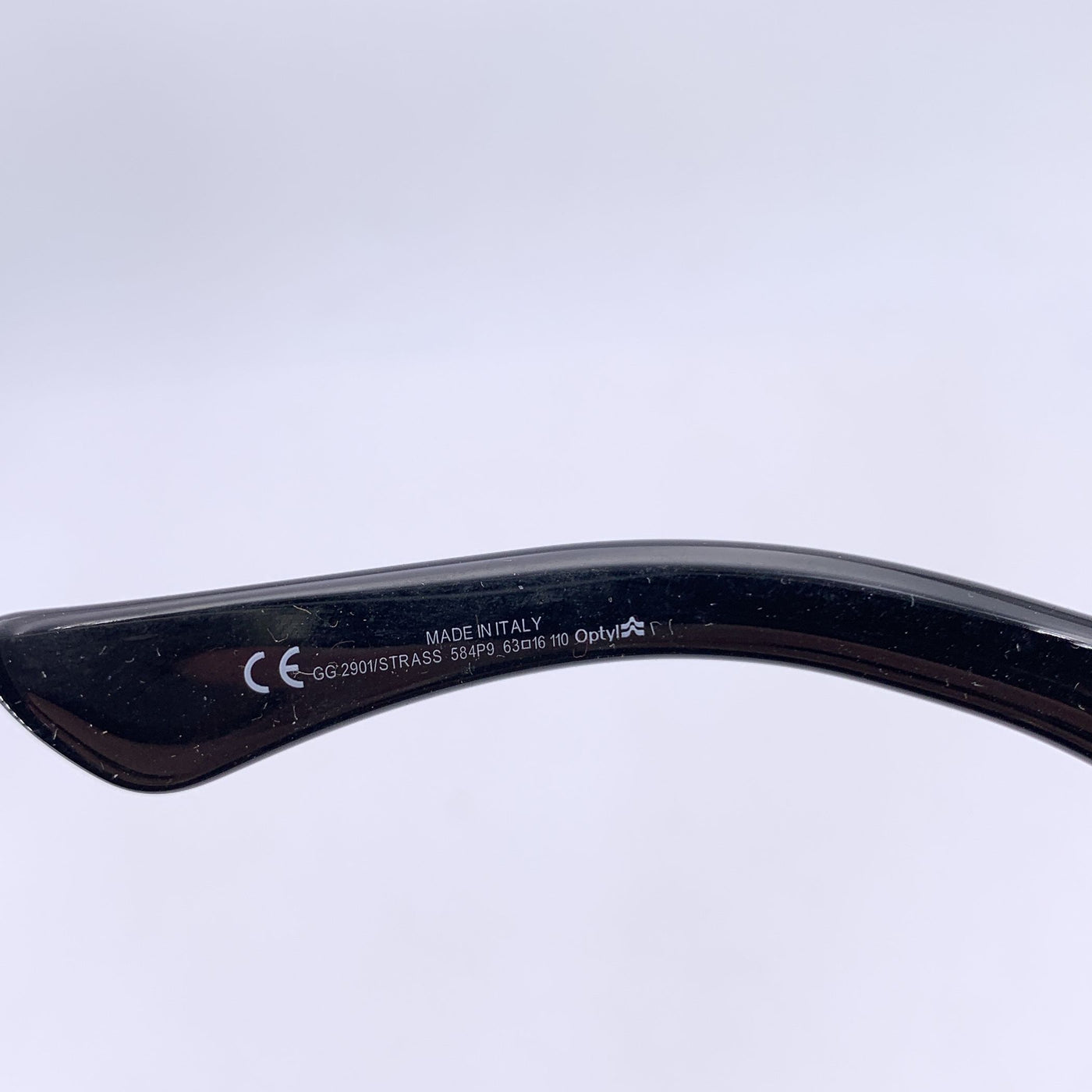 Gucci Black Crystal Sunglasses GG2901/STRASS 63/16 110mm