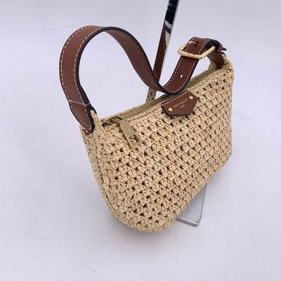 Louis Vuitton Beige Raffia Straw Hills Pochette Shoulder Bag M14304