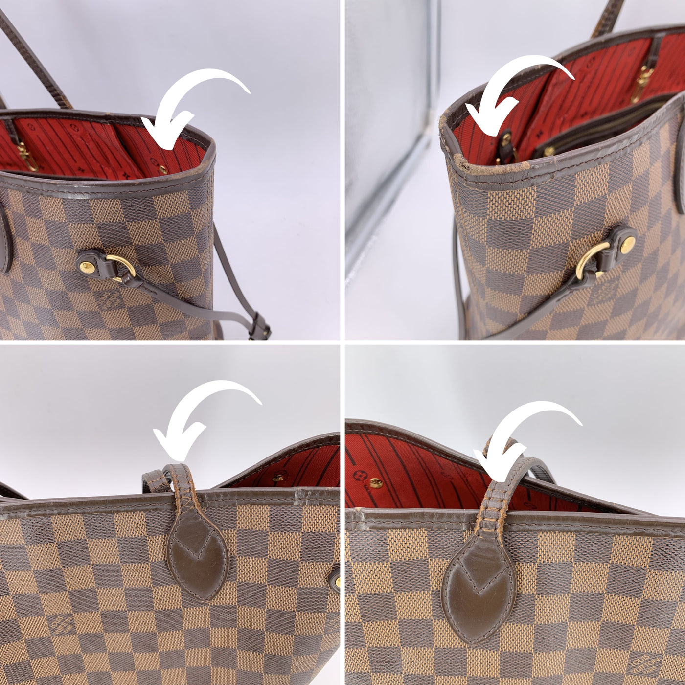 Louis Vuitton Brown Damier Ebene Canvas Neverfull MM Tote Bag