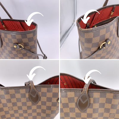 Louis Vuitton Brown Damier Ebene Canvas Neverfull MM Tote Bag