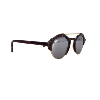 Illesteva Brown Mirrored Unisex Sunglasses MILAN 4 49/23 140 mm