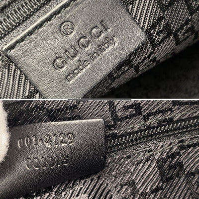 Gucci Black Suede and Leather Hobo Shoulder Bag