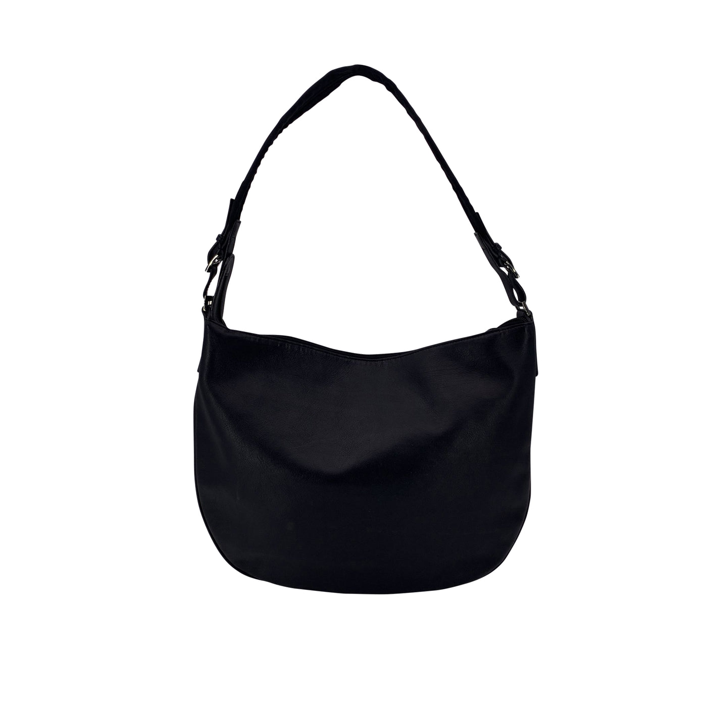 Gucci Black Leather Halfmoon Hobo Shoulder Bag