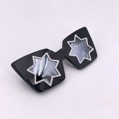 Markus Lupfer by Linda Farrow Black Star Mirrored ML/10/5 Sunglasses