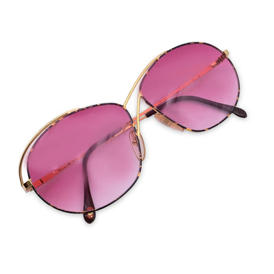 Casanova Vintage Pink Gold Plated Sunglasses C 02 56/20 130mm