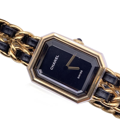 Chanel Black Gold Plated Steel Premiere Edition Originale Watch