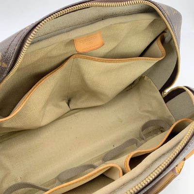 Louis Vuitton Vintage Brown Monogram Canvas Deauville Travel Bag
