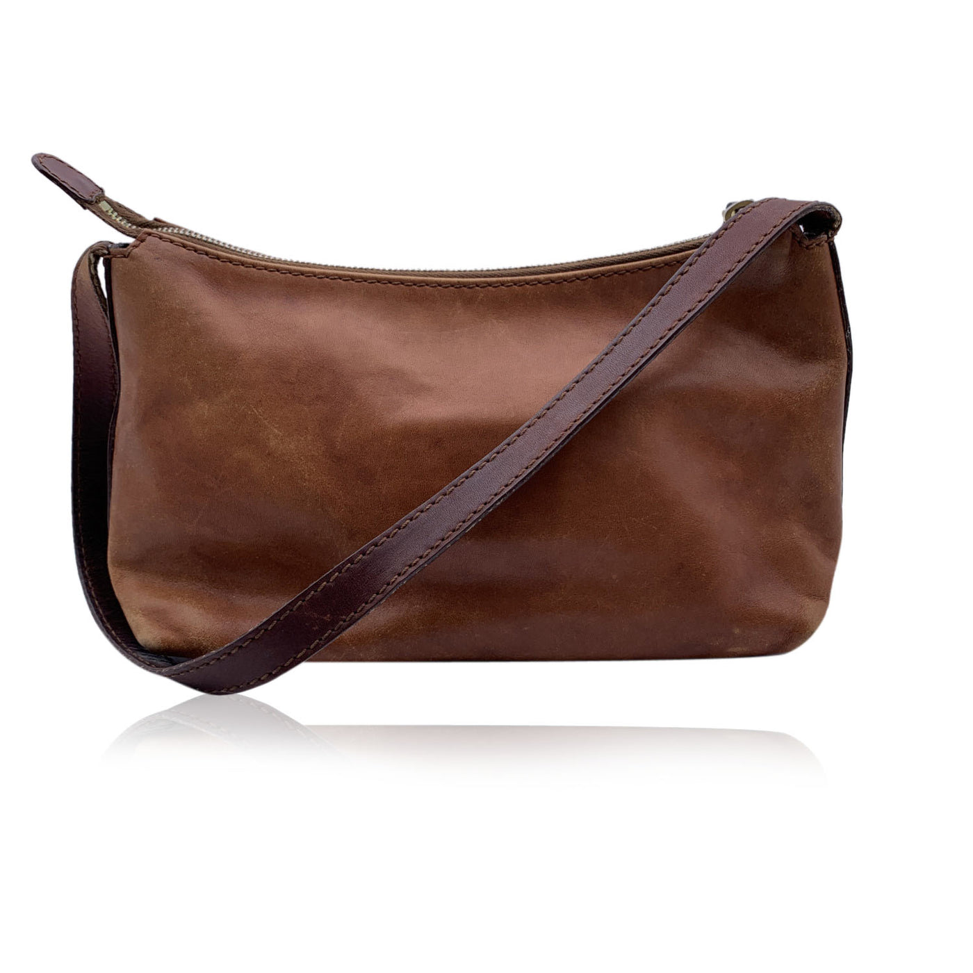 The Bridge Light Brown Leather Shoulder Bag Handbag