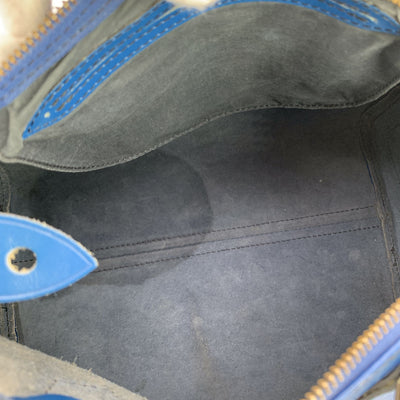 Louis Vuitton Toledo Blue Epi Leather Speedy Boston Bag Handbag