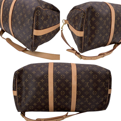 Louis Vuitton Monogram Canvas Keepall 45 Bandouliere Travel Duffel Bag