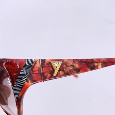 Yves Saint Laurent Vintage Reddish Brown Sunglasses 8910 P128
