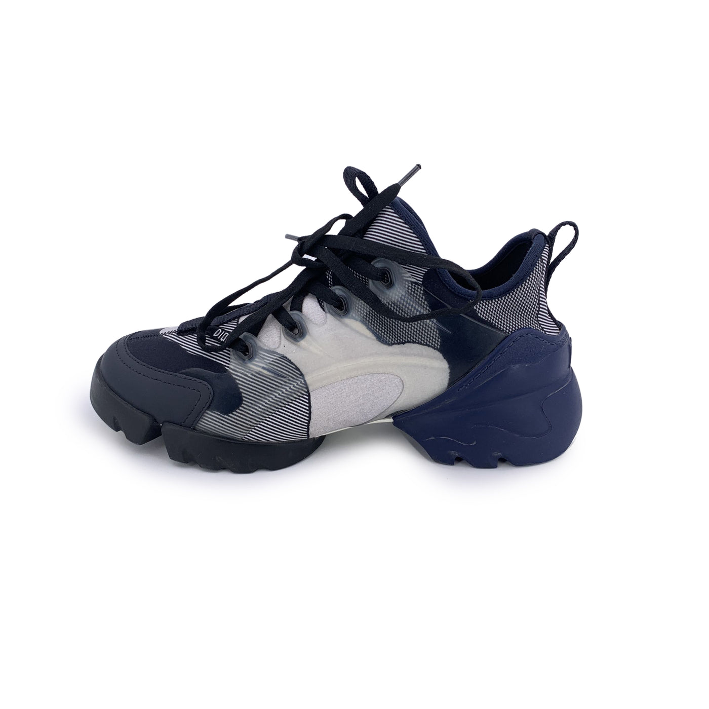 Christian Dior Blue D Connect Sneakers Low Top Shoes Size 38