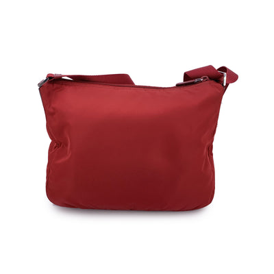 Prada Red Nylon Tessuto Messenger Crossbody Shoulder Bag