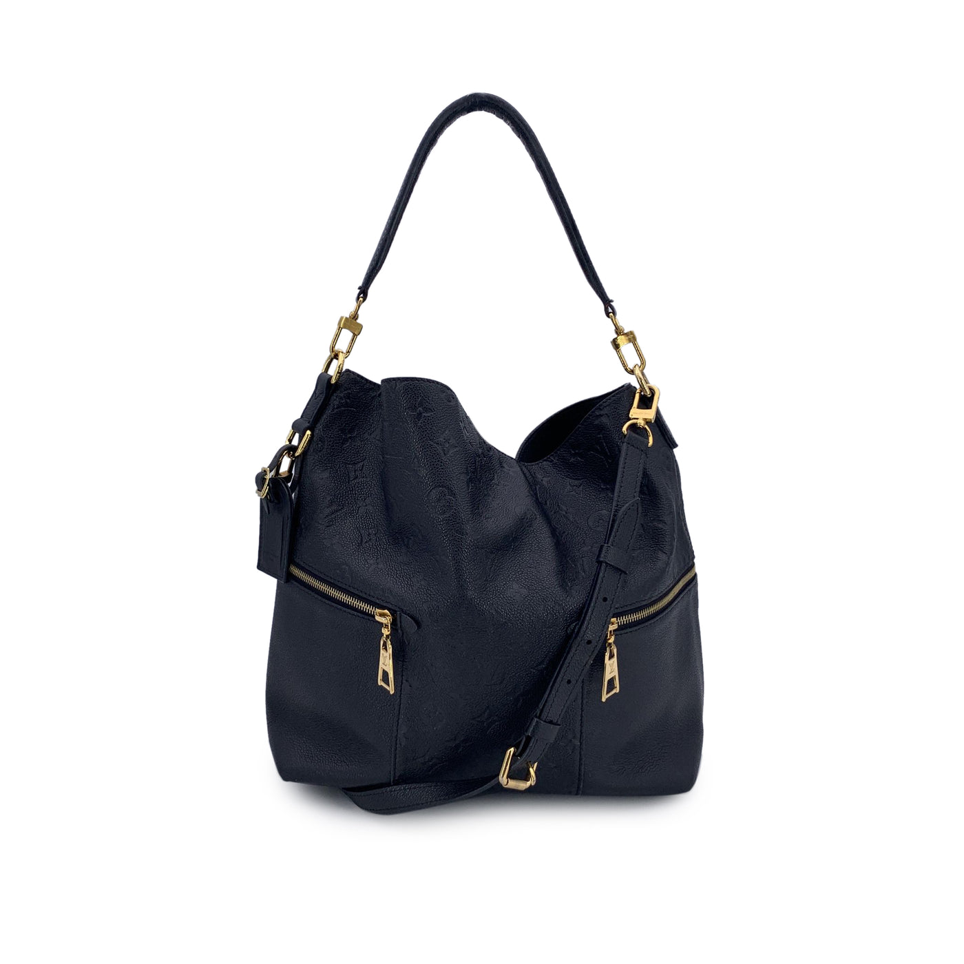 Louis Vuitton Black Monogram Empreinte Melie Tote Shoulder Bag