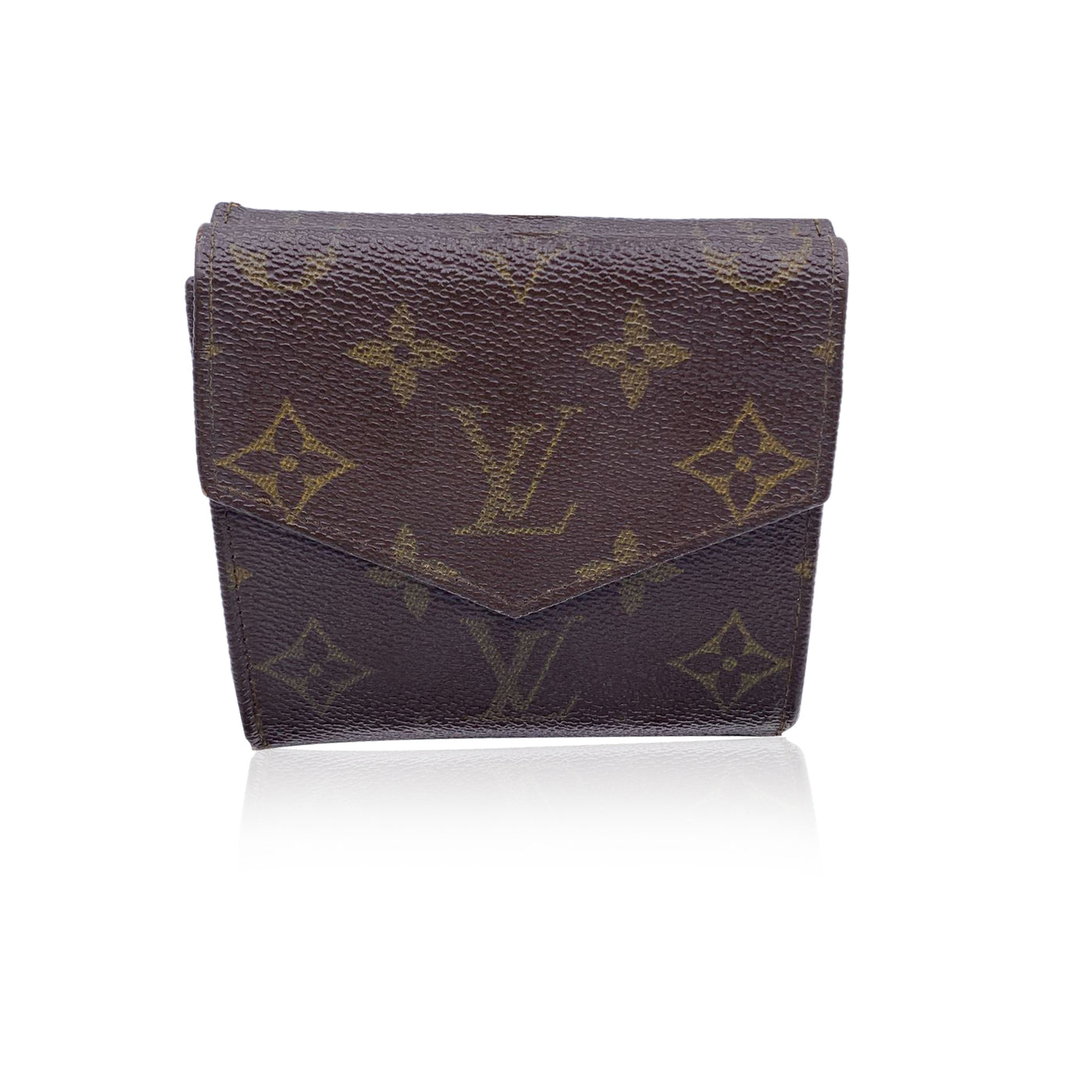 Louis Vuitton Vintage Monogram Double Flap Wallet Compact M61652