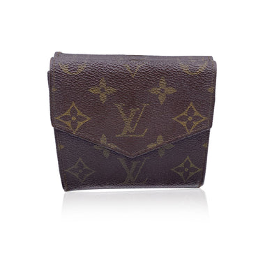 Louis Vuitton Vintage Monogram Double Flap Wallet Compact M61652