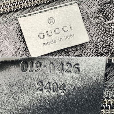 Gucci Red Canvas Nylon Black Leather Tote Shoulder Bag