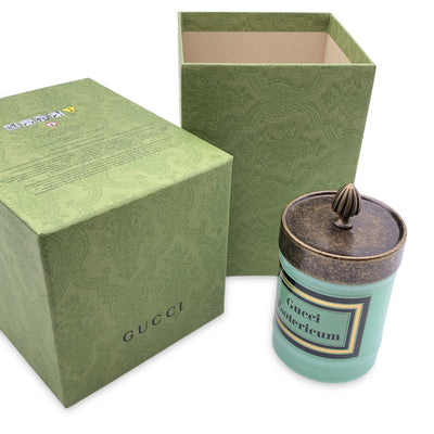 Gucci Esotericum Scented Candle Aqua Green Murano Glass Jar