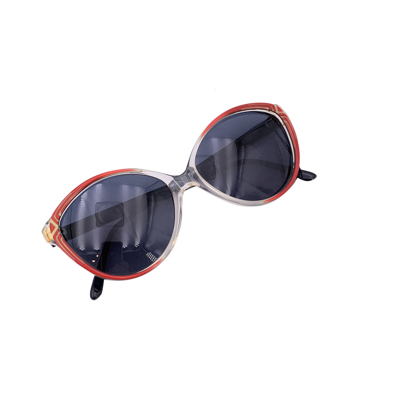 Balenciaga Vintage Black Red 2709-RD Sunglasses 54/15 140mm