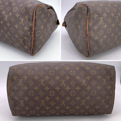 Louis Vuitton Vintage Canvas Monogram Speedy 40 Bag Satchel