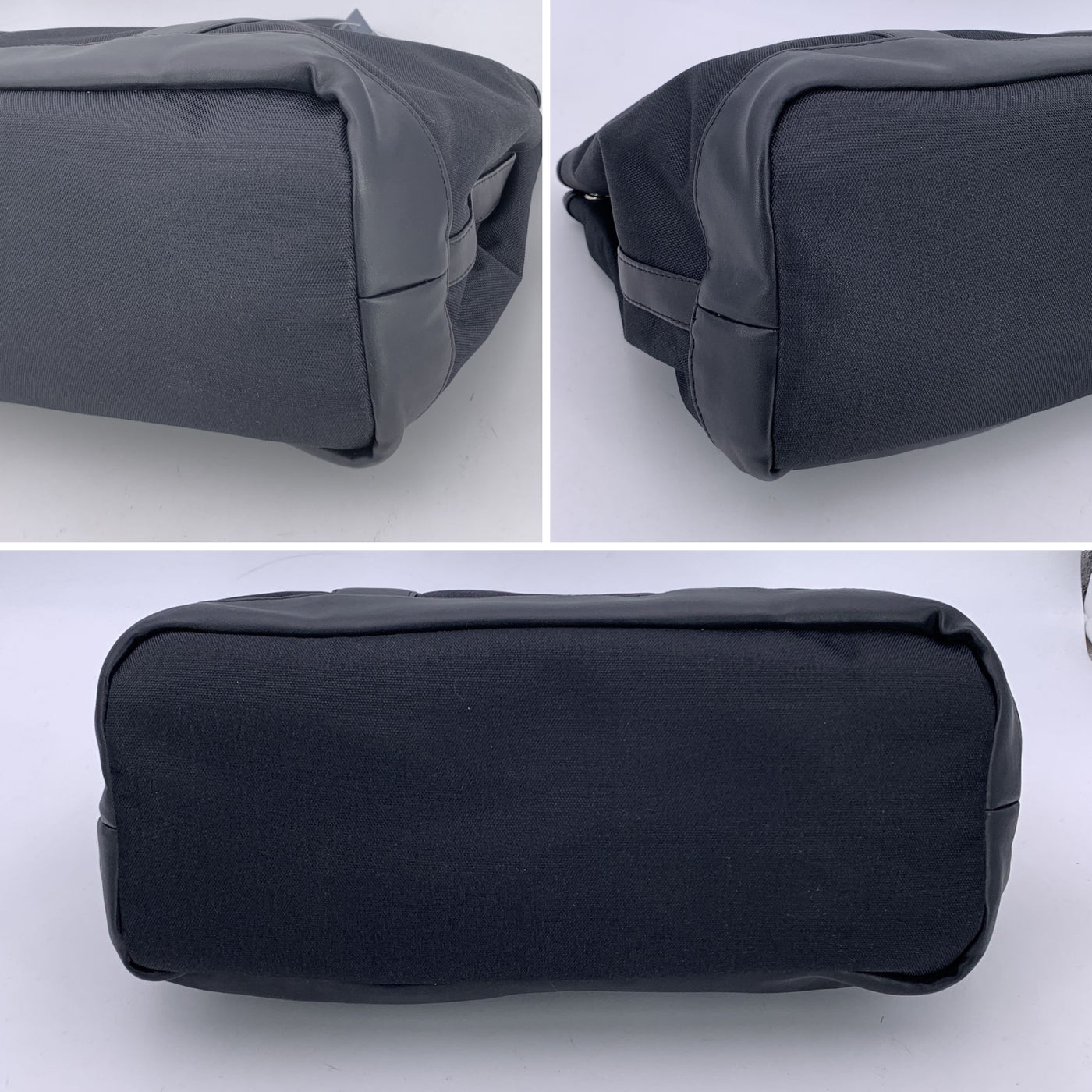 Yves Saint Laurent Pour Homme Vintage Black Nylon Tote Bag
