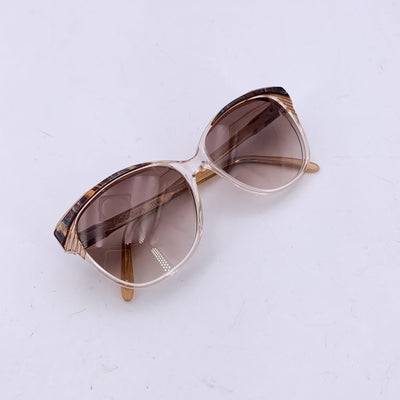 Yves Saint Laurent Vintage Brown Clear Sunglasses SOPHOCLE 56/14