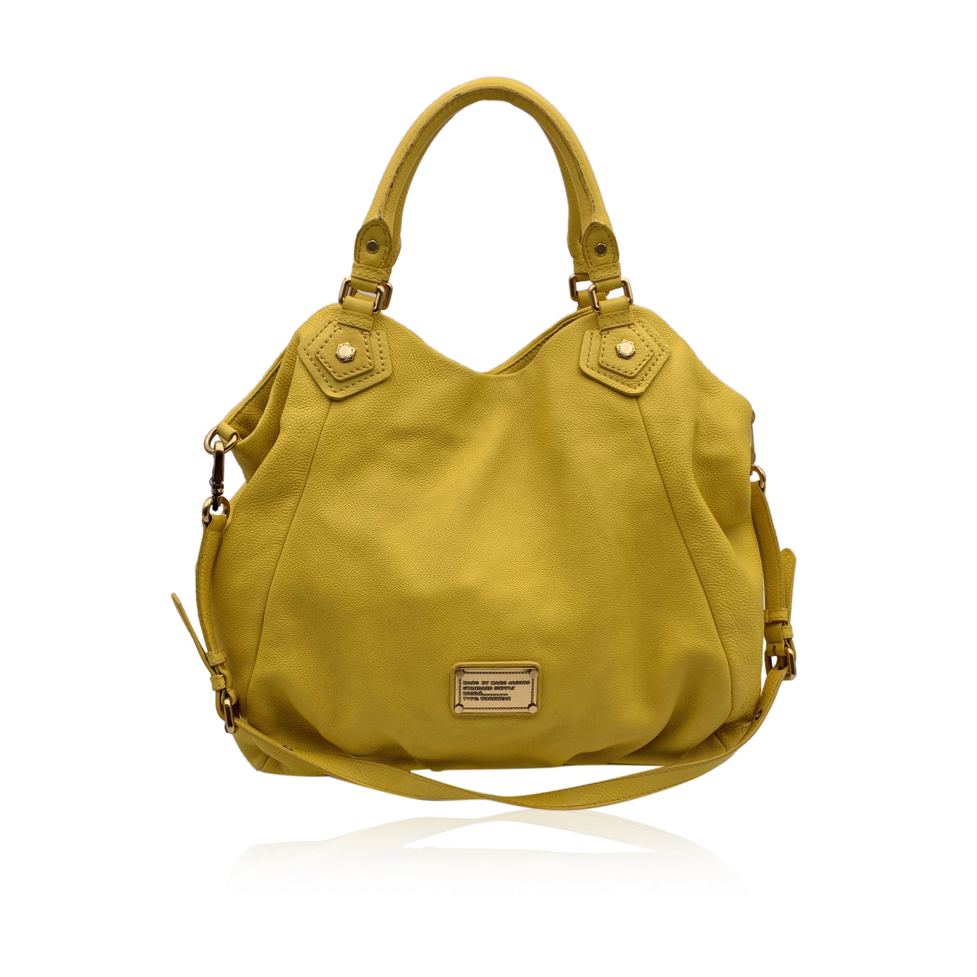 Marc by Marc Jacobs Yellow Leather The Fran Hobo Shoulder Bag