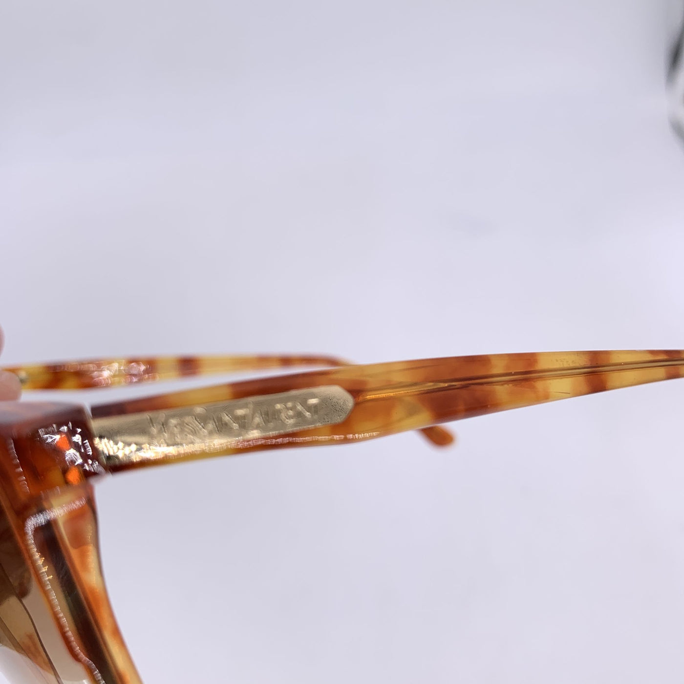 Yves Saint Laurent Vintage Light Brown Havana Sunglasses MEMNON 54/15