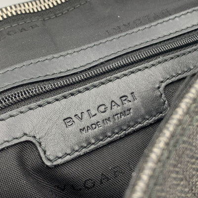 Bulgari Bvlgari Grey Canvas Unisex Tote Bag Handbag