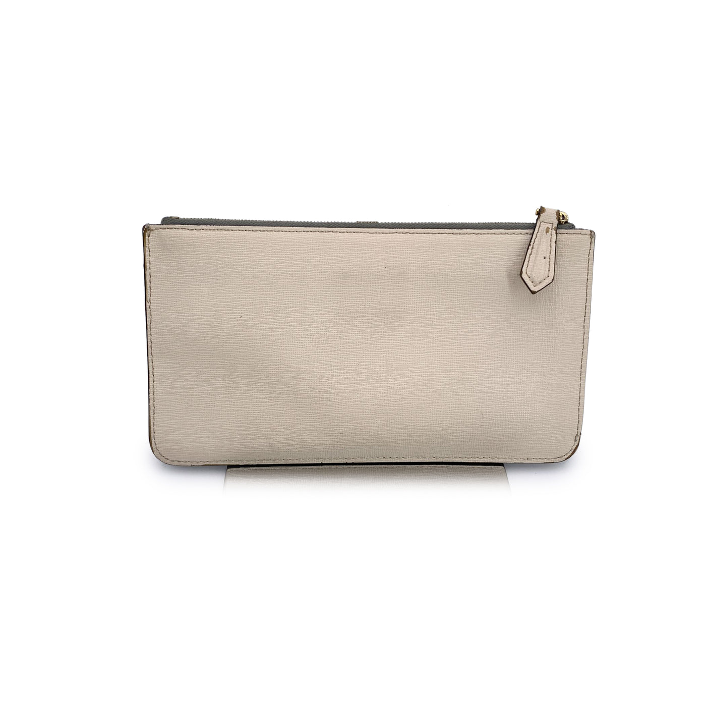 Fendi Multicolor Leather Monster Zip Pochette Pouch with Studs