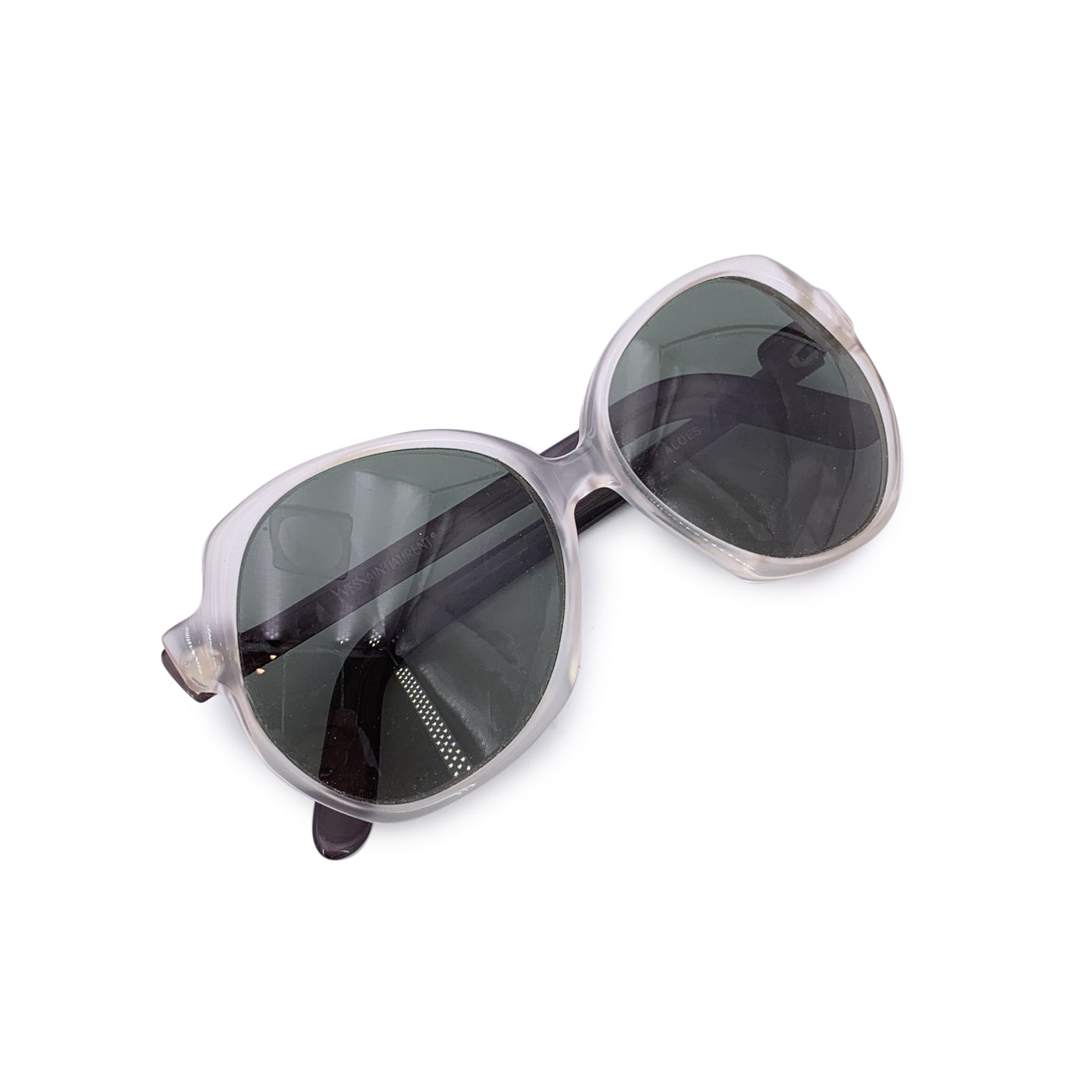 Yves Saint Laurent Vintage Grey Butterfly Sunglasses Mod. ALOES 57/18