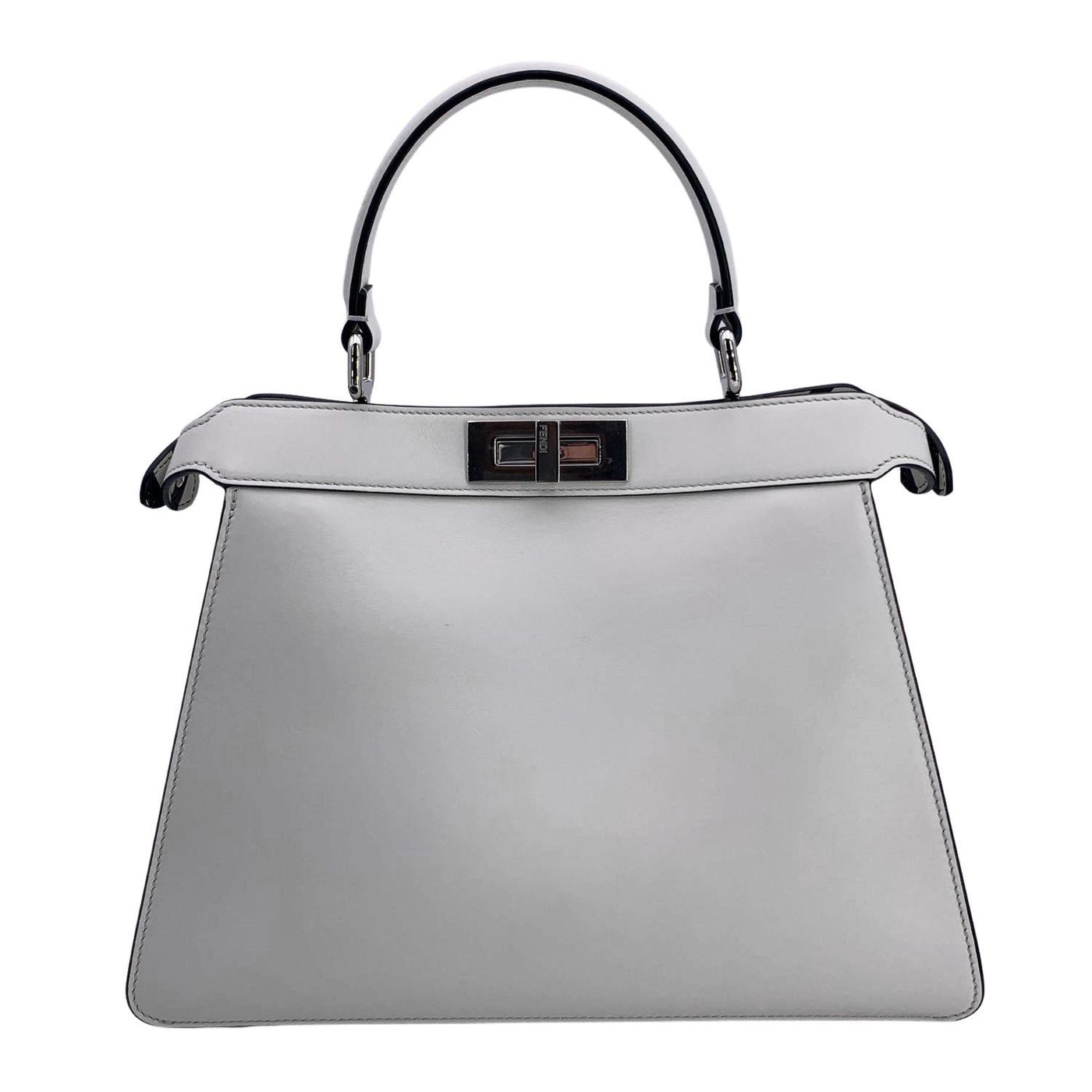 Fendi by Marc Jacobs White Peekaboo ISeeU Medium Top Handle Bag