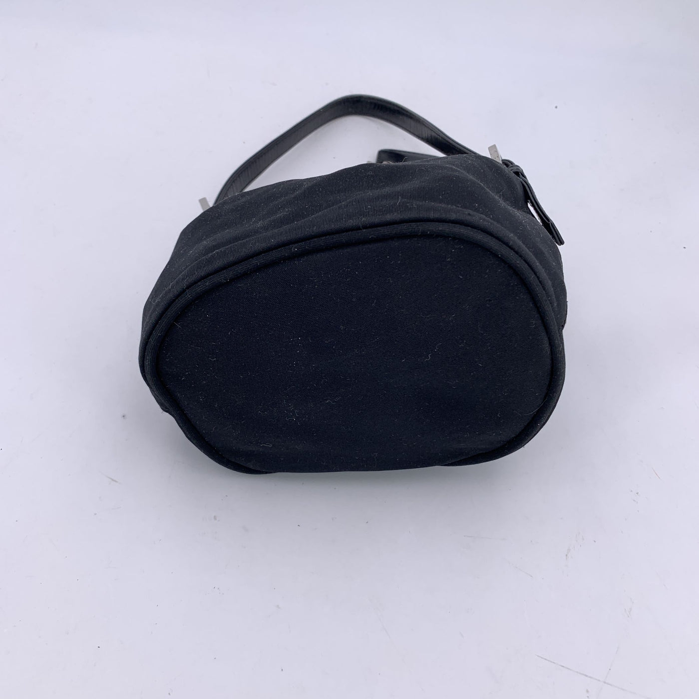 Fendi Black Fabric Mini Baguette Shoulder Bag Handbag