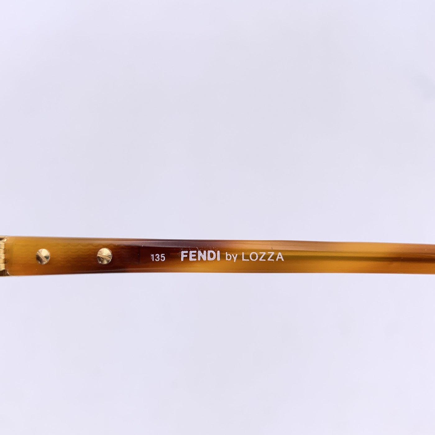 Fendi by Lozza Vintage Tan Acetate Sunglasses FV 70 55/10 135mm