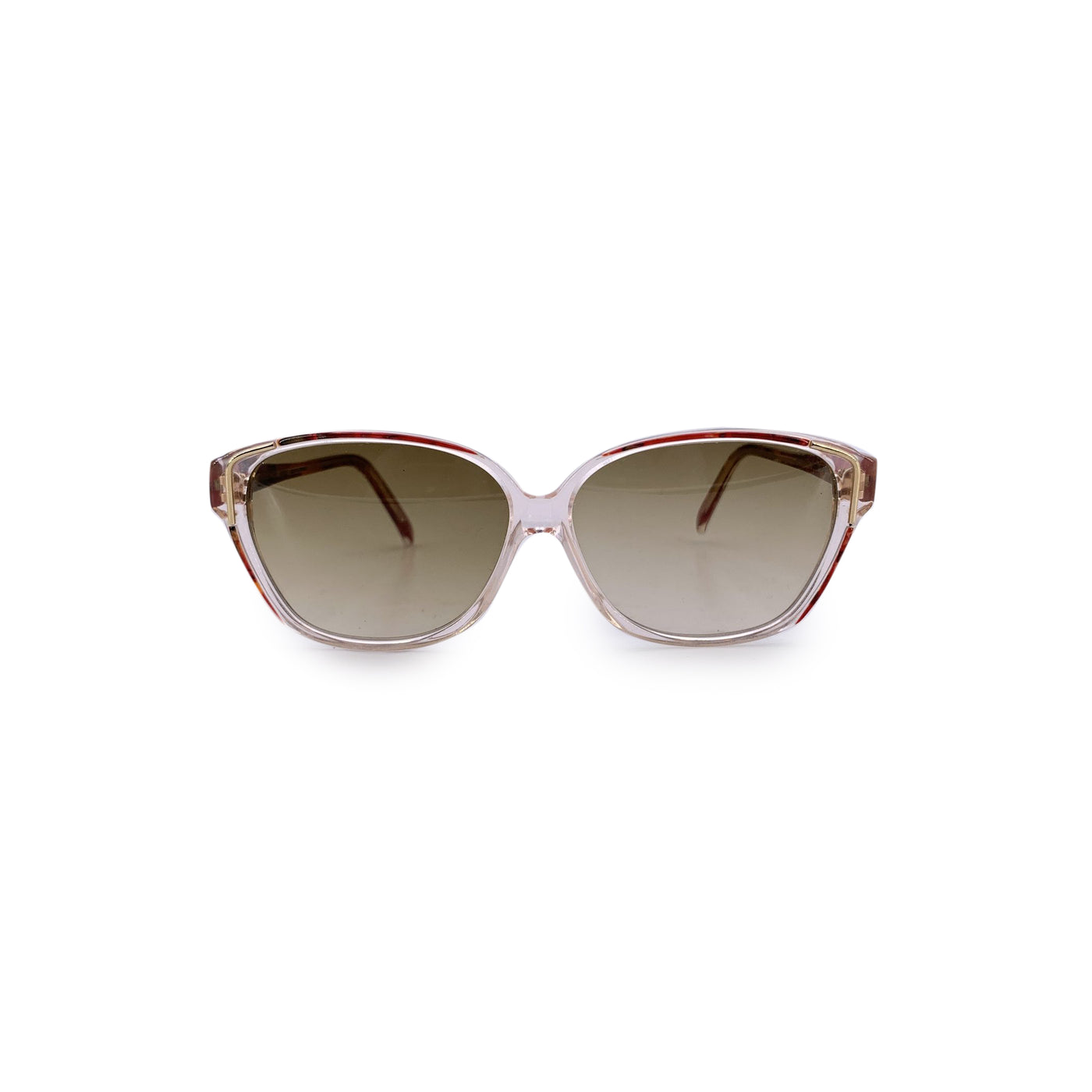 Givenchy Paris Vintage Clear Brown Sunglasses G 8911 55/11